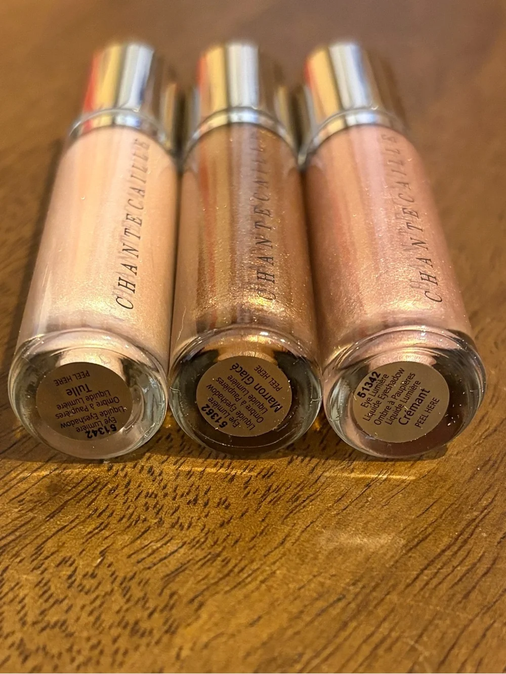 CHANTECAILLE NIB SET OF 3 Eye Lumière Éclat Liquid Eyeshadows Full Size